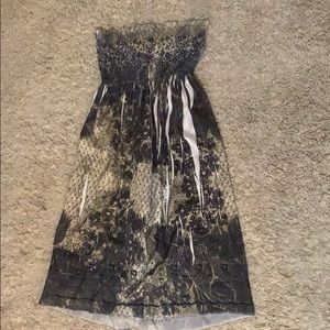 Sequin strapless dress